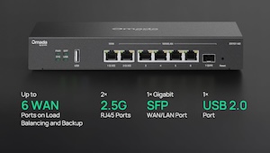TP-Link ER707-M2 Omada multi-gigabit VPN router with dual 2.5G WAN and load balancing