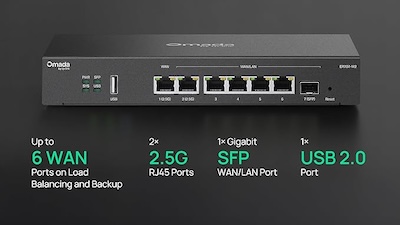 TP-Link SG2210XMP-M2 Omada 8-Port 2.5GBASE-T and 2-Port 10GE SFP+ Smart Switch with 8-Port PoE+